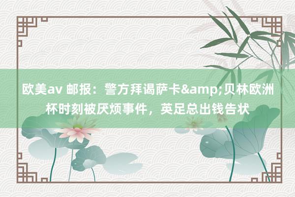 欧美av 邮报：警方拜谒萨卡&贝林欧洲杯时刻被厌烦事件，英足总出钱告状