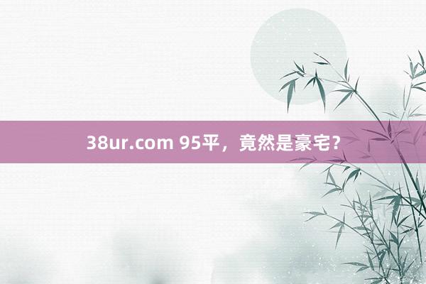 38ur.com 95平，竟然是豪宅？