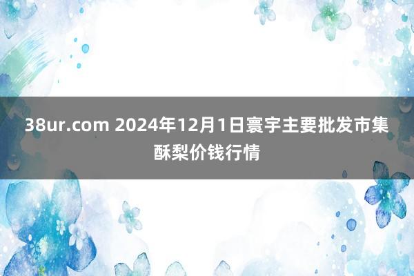 38ur.com 2024年12月1日寰宇主要批发市集酥梨价钱行情