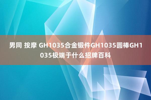 男同 按摩 GH1035合金锻件GH1035圆棒GH1035极端于什么招牌百科