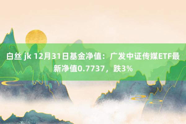 白丝 jk 12月31日基金净值：广发中证传媒ETF最新净值0.7737，跌3%