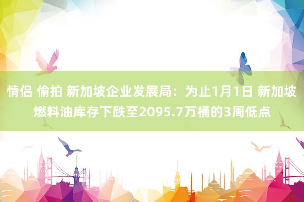 情侣 偷拍 新加坡企业发展局：为止1月1日 新加坡燃料油库存下跌至2095.7万桶的3周低点