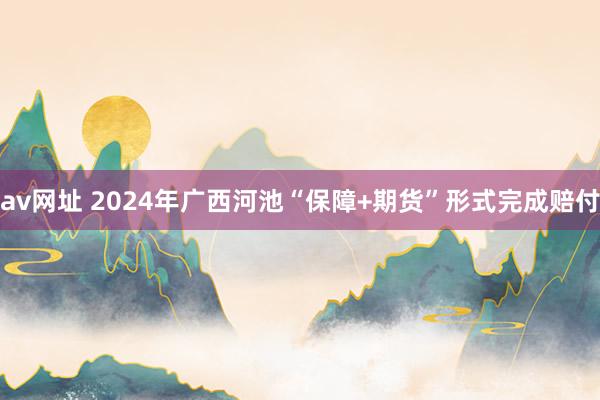 av网址 2024年广西河池“保障+期货”形式完成赔付