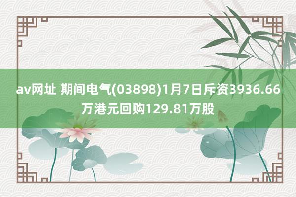 av网址 期间电气(03898)1月7日斥资3936.66万港元回购129.81万股