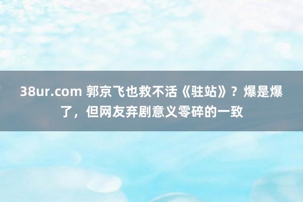 38ur.com 郭京飞也救不活《驻站》？爆是爆了，但网友弃剧意义零碎的一致