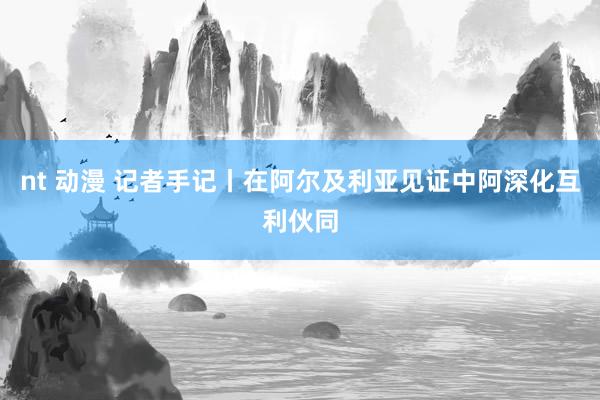 nt 动漫 记者手记丨在阿尔及利亚见证中阿深化互利伙同
